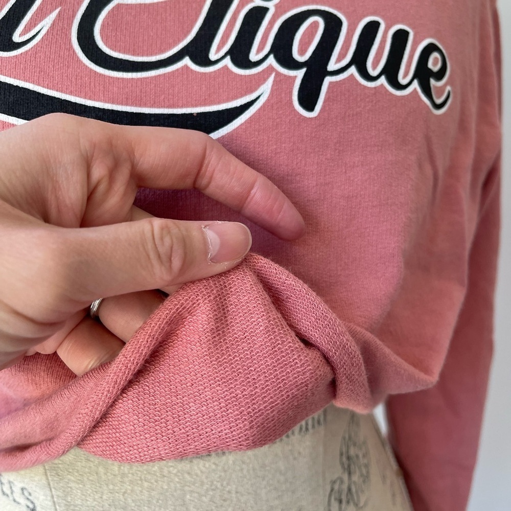 Pink longsleeve cropped sweatshirt - Picture 6 of 6